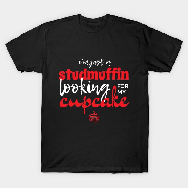 I'm Just A Studmuffin Funny Valentine's Day Gift T-Shirt by BrightGift
